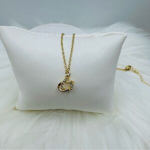Hollow Circle Cubic Zirconia Goldie Necklace